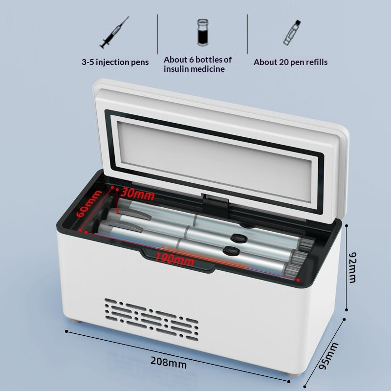 Portable Insulin Refrigeration Box Charging Mini Fridge