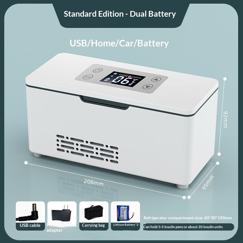 Portable Insulin Refrigeration Box Charging Mini Fridge